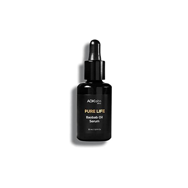 AOKlabs - Baobab Oil Day & Night Facial Serum I Puissant sérum anti-âge, enrichi en vitamines pour le soin quotidien de tous 