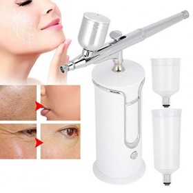 Kit daérographe à oxygène pour leau du visage Pulvérisateur de brouillard hydratant nano portable sans fil pour outil de ma