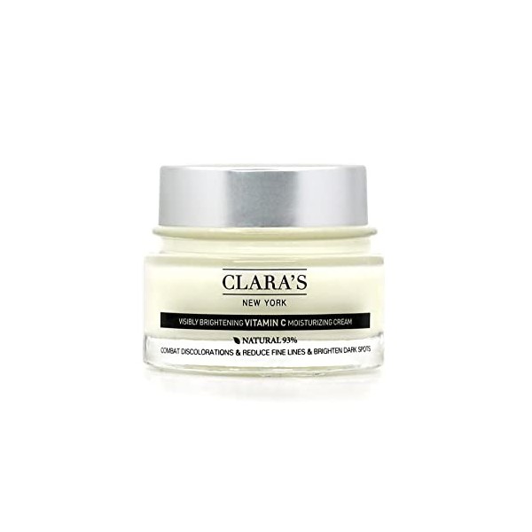 CLARAS NEW YORK Visibly Brightening Vitamin C - Moisturizing Cream for Brightening and Healthy Glowing Skin - 50 ml