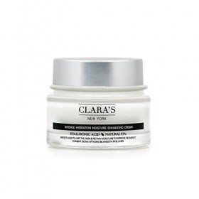 Claras New York Intense Hydration Moisture Enhancing Cream Hyaluronic Acid, Smoothes and Plumps The Skin 50ml