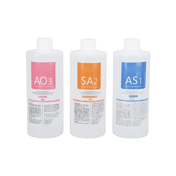 AS1 SA2 AO3 Aqua Peeling Solution, Nettoyage de Sérum Spécial pour le Visage et Soins de la Peau Hydratants pour la Machine d