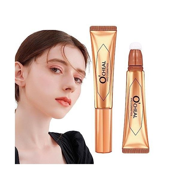 Stick contour liquide | Baguette de fond de teint liquide beauté - Maquillage crème soyeux longue durée, contour du corps écl