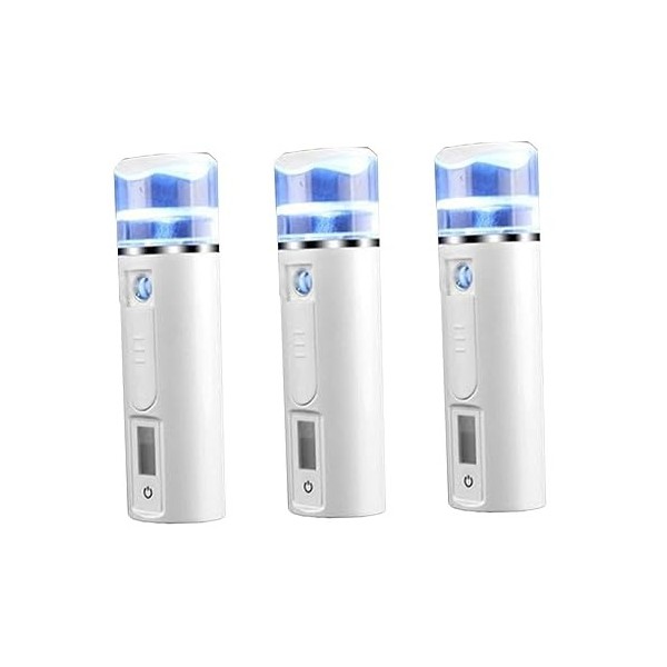 minkissy 3 Pièces Vapeur Portable Portable Vapeur Pour Le Visage Portable Visage Vapeur Pulvérisateur De Brume Pratique Pulvé