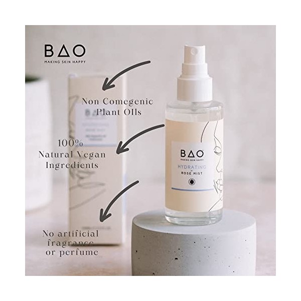BAO Skincare | Brume de rose hydratante | 100 ml