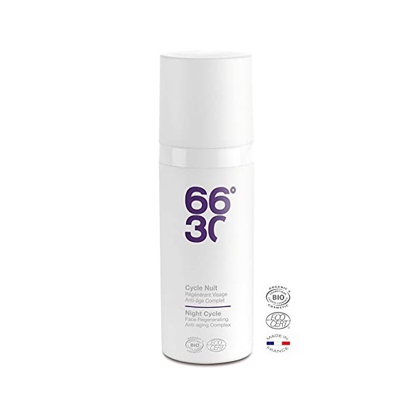 66°30 - Crème Visage Bio - Crème Anti-âge - Crème Anti-Rides, Nourrissante et Régénérante - Soin Complet - 50ml