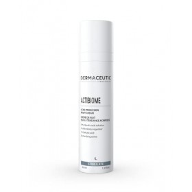 Actibiome de Dermaceutic - Crème de nuit pour peau à tendance acnéique contenant de lacide glycolique en solution, un Régula