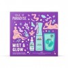 Isle of Paradise Kit brume et lueur 2022 – Gouttes vertes de 30 ml, recharge deau verte de 200 ml, brume Pro Glow Mister