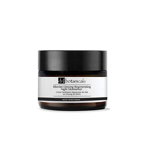 DR BOTANICALS Crème Hydratante Régénérant de Nuit au Ginseng de Sibérie