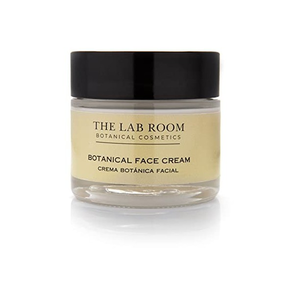 Crème Visage The Lab Room Botanical Face Cream 50ml, Crème Hydratant Légère pour Soins de la Peau aux Géranium et Lavande