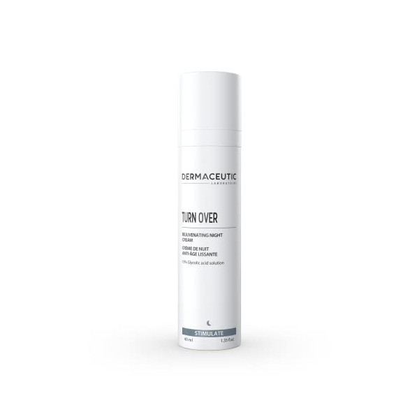 Turn Over de Dermaceutic - Crème anti-âge lissante contenant de lAcide Glycolique en solution - 40ml