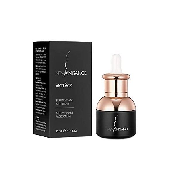 NEW ANGANCE Sérum facial anti-âge Soin hydratant réparation des rides à lacide hyaluronique pour le visage hydrate et repulp