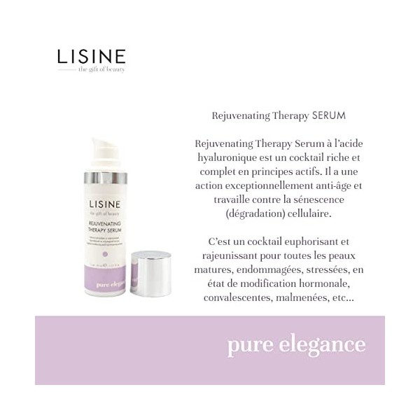 Sérum Anti-Âge Rejuvenating Therapy Serum 30 ml - Soin Visage Peaux Matures, Endommagées, Stressées - Contre la Dégradation C