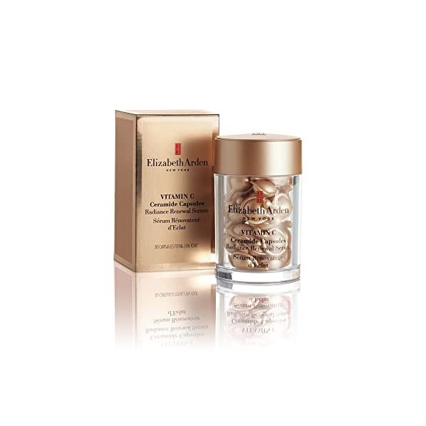 Elizabeth Arden – Vitamin C Ceramide Capsules – Sérum Rénovateur dÉclat – Unifie & Illumine le Teint