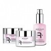 Postquam - Resveraplus | Kit Soin Visage Femme - Creme de Jour 50 ml + Serum Visage 30 ml + Contour des Yeux 15ml - Soins Vis