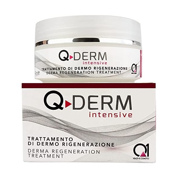 Q1 Q-Derm Intensive, Crème anti-rides pour femmes avec effet rafraîchissant et hydratant, Crème pour cicatrices, régénère et 