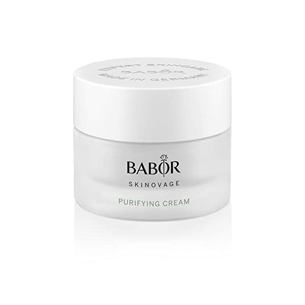 BABOR Skinovage Purifying Cream, Crème Visage pour Peaux Impures, Soin Visage Purifiant et Resserrant Les Pores, Formule Végé