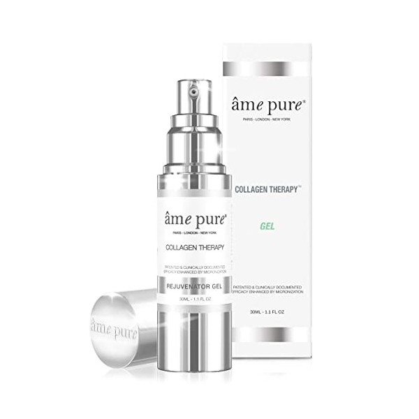 Gel âme pure® Collagen Therapy™ traitement 100% naturel pour resserrer les pores et lisser les ridules avec le principe actif