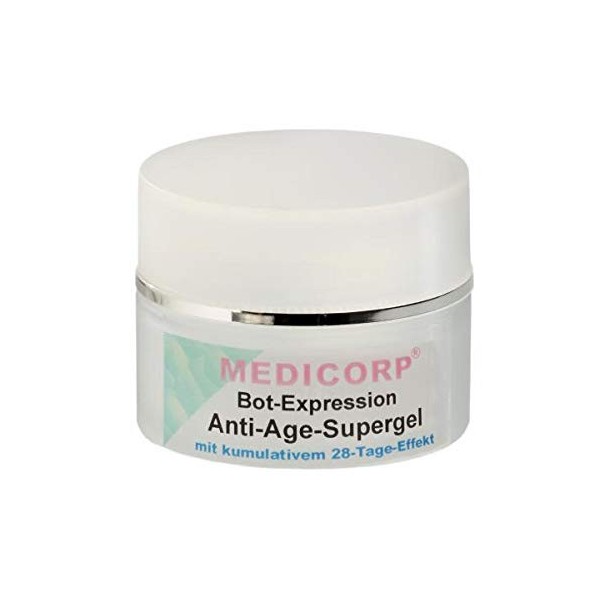 Medicorp Bot-Expression Super Gel anti-âge Crème hydratante sans parabène, parrafine avec effet immédiat 50 ml