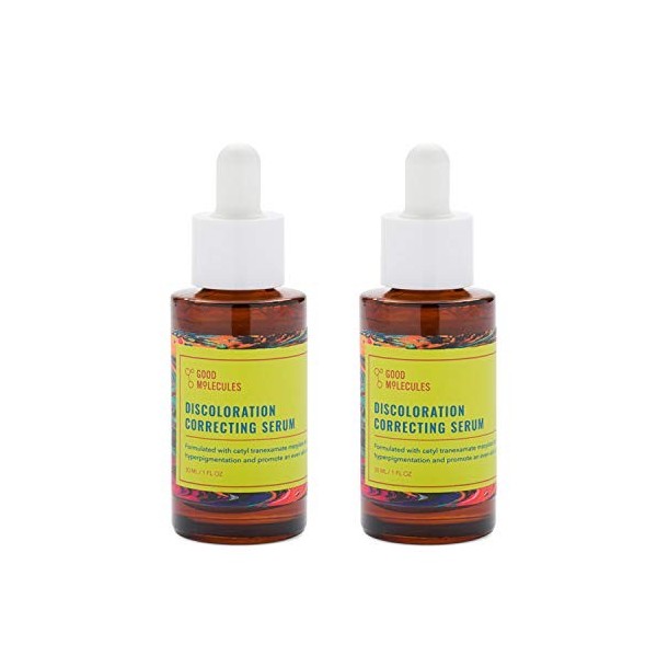 Good Molecules Sérum correcteur de décoloration,Formulé avec de lacide tranexamique et 4 % de niacinamide, de lhyperpigment