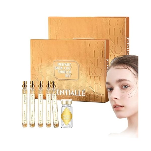 Ensemble De Fils Essentiels Pour Lifting Instantané De La Peau, Ensemble De Fils Protéinés Instalif, Fils Protéiques De Colla