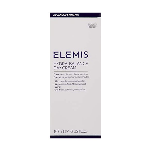 ELEMIS Crème de jour hydra-équilibre et légère pour les peaux normales et mixtes, crème de jour pour équilibrer, réconforter 