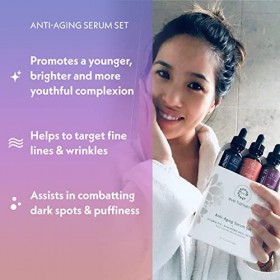 Eve Hansen Anti-Aging Serum Set vitamine C sérum acide hyaluronique sérum rétinol sérique 3 bouteilles&nbsp;!