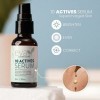 Sérum pour la peau Eva Naturals 10 Actifs 30 ml - Élimine les ridules et les taches brunes sur le visage - Pour un teint pl