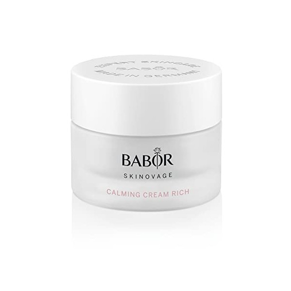 BABOR Skinovage Calming Cream Rich, Crème Riche pour Le Visage pour Peaux Sensibles, Soin Hydratant Apaisant Sans Colorant Ni