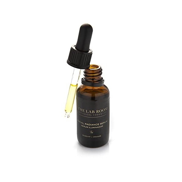 Sérum Visage Illuminateur The Lab Room Facial Radiance Serum 30ml, Huile Anti-Âge à la Rose Musquée, Revitalisant, Raffermiss