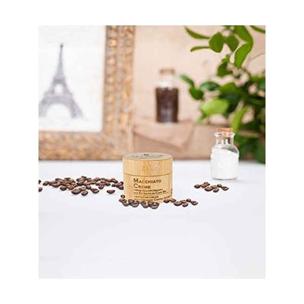 Le Caracoli- Macchiato Creme Eclaircissante Aux Extraits De Café- Crème Visage Hydratante- BIO-50ml