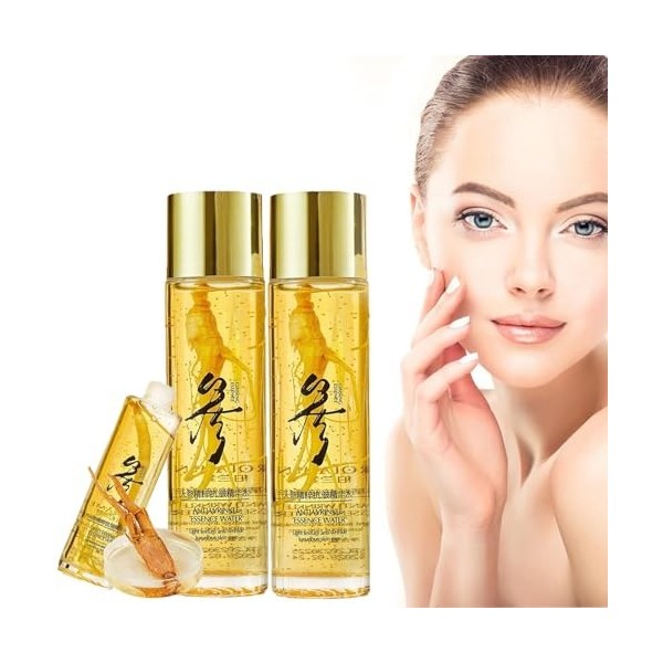 SARUEL Brolamen Toner Essence Anti-Rides au Ginseng - Eau Essence Anti-Rides à lextrait de Ginseng, Eau Essence Anti-Rides L