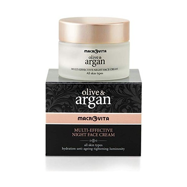 MACROVITA CRÈME VISAGE MULTI-EFFICACE NUIT OLIVE & ARGAN 50 ML.