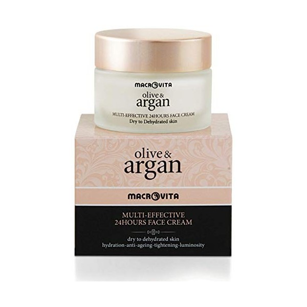 MACROVITA CRÈME VISAGE MULTI-EFFICACE 24 HEURES OLIVE & ARGAN 50 ML.