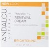 Andalou Naturals Brightening Probiotic + C Renewal Cream 1.7 fl oz 50 ml Cream by Andalou Naturals