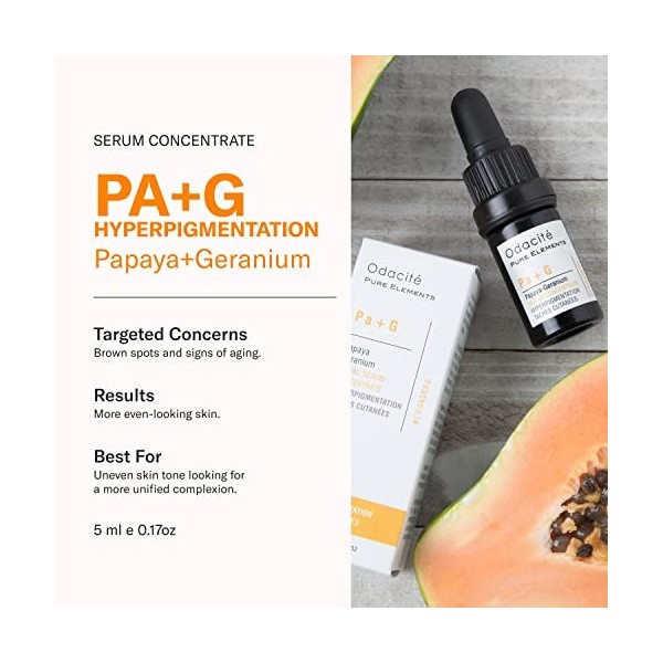 Odacit Pa+G : Hyperpigmentation Serum Concentrate - With Papaya & Geranium - 0.17 oz