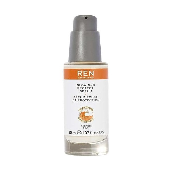 REN Clean Skincare - Radiance Glow & Protecht Serum 30 ML Noir