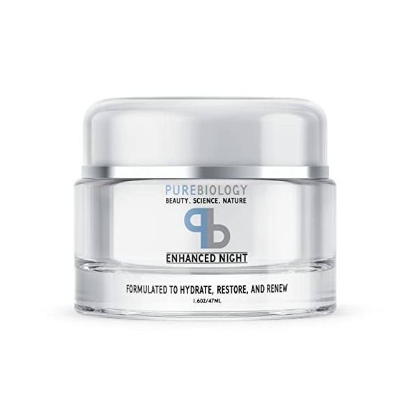 Pure Biology Anti Aging Night Cream w/ Pure Retinol, Hyaluronic Acid & Breakthrough Anti Wrinkle Technology – Moisturizer For