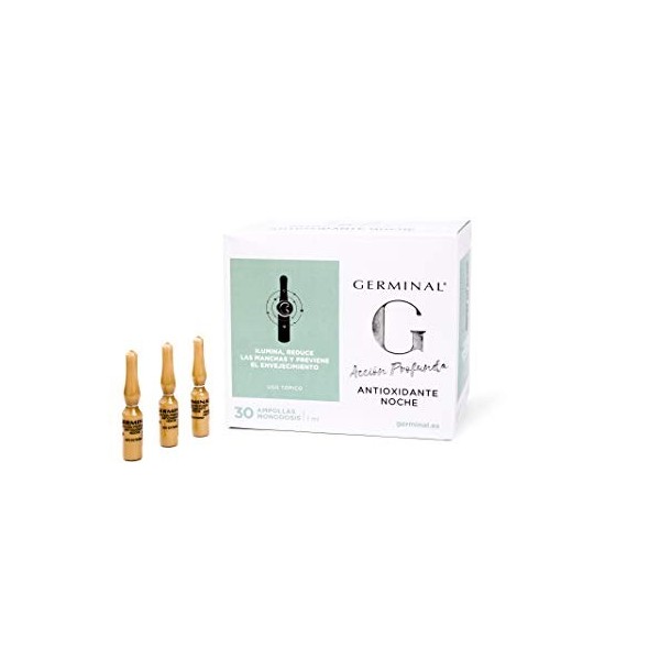 Germinal - sérum antioxydant facial la nuit 30 ampoules de 1,5 ml