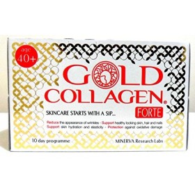 Minerva Gold Collagen Drink Forte pour 40 ans et plus Programme de 10 jours – Lot de 9