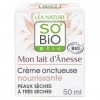 SO BIO - Crème Visage Hydratante à la Douceur dAnesse - Nourrit et Adoucit la Peau - 50ml - Lot De 2