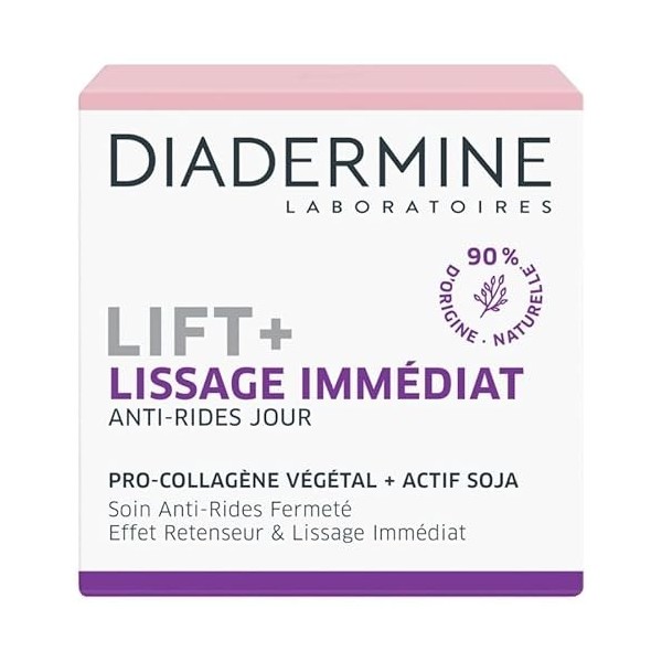 Lift+ Lissage Immédiat Soin De Jour 50Ml - Pour une peau visiblement plus lisse - Hygiène Et Beauté - Lot De 3
