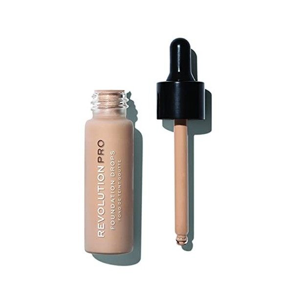 Revolution Pro, Foundation Drops, Fond de Teint, F4, 18ml