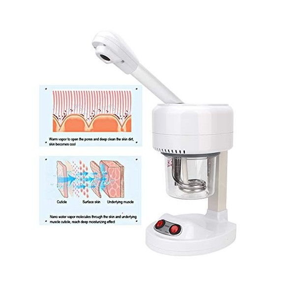 Machine de pulvérisation de visage, Steamer facial portable, Humidificateur réglable hydratant hydratant de salon de beauté, 