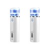 FOMIYES 3Pcs White Cool Mist Rechargeable Portable Mini Care Face Handheld Pore Cosmétique Conteneur Peau pour Pulvérisateur 