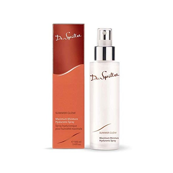 Dr. Spiller - Spray hyaluronique Summer Glow Maximum Moisture - Convient pour le visage et le corps - Rafraîchit et rafraîchi