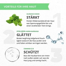 Fehn Baume anti-rides bio - Crème anti-rides - Pommade anti-âge - Hyaluron, mousse islandaise, céramique - Fabriqué en Allema