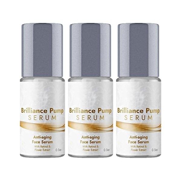 Brilliance Pump Serum, Brilliance Pump Serum Anti Aging Face Serum, Age Defying Eye Moisturizer Serum, Reduce Fine Lines And 