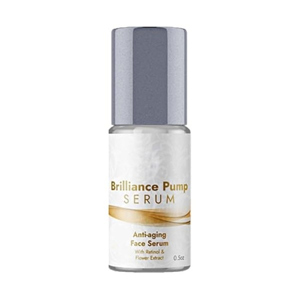 Brilliance Pump Serum, Brilliance Pump Serum Anti Aging Face Serum, Age Defying Eye Moisturizer Serum, Reduce Fine Lines And 