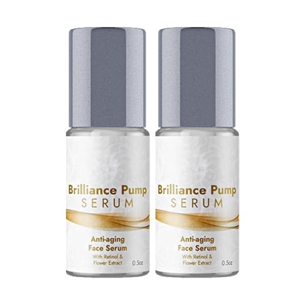 Brilliance Pump Serum, Brilliance Pump Serum Anti Aging Face Serum, Age Defying Eye Moisturizer Serum, Reduce Fine Lines And 