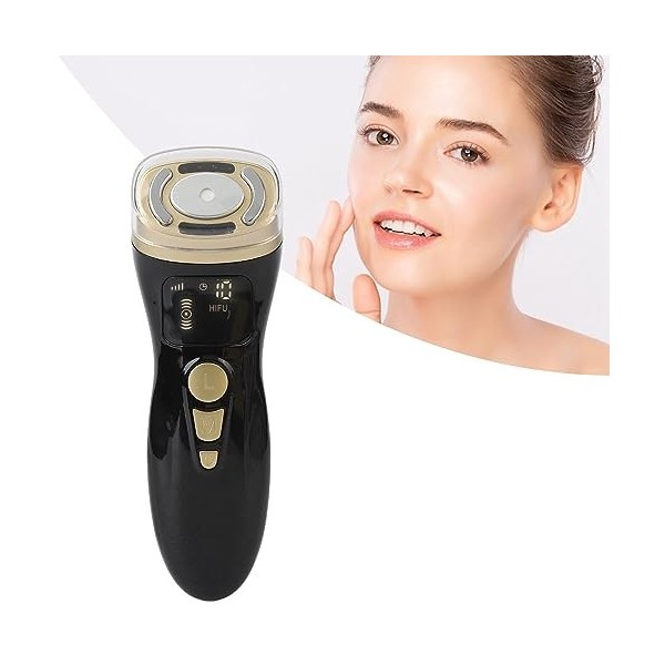 Machine de beauté du Visage RF, Favorise le Rajeunissement de la Peau au Collagène, Mini Machine HIFU pour le Cou Prise UE 